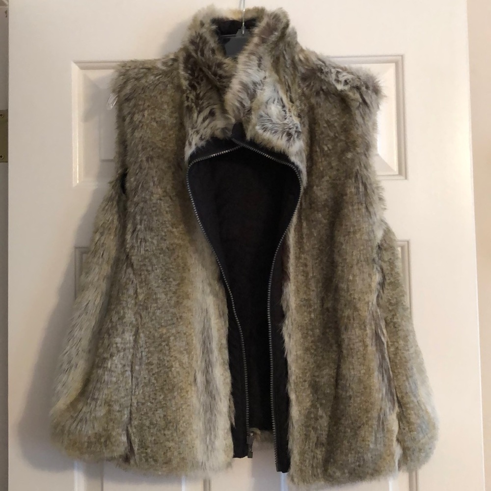Faux fur vest